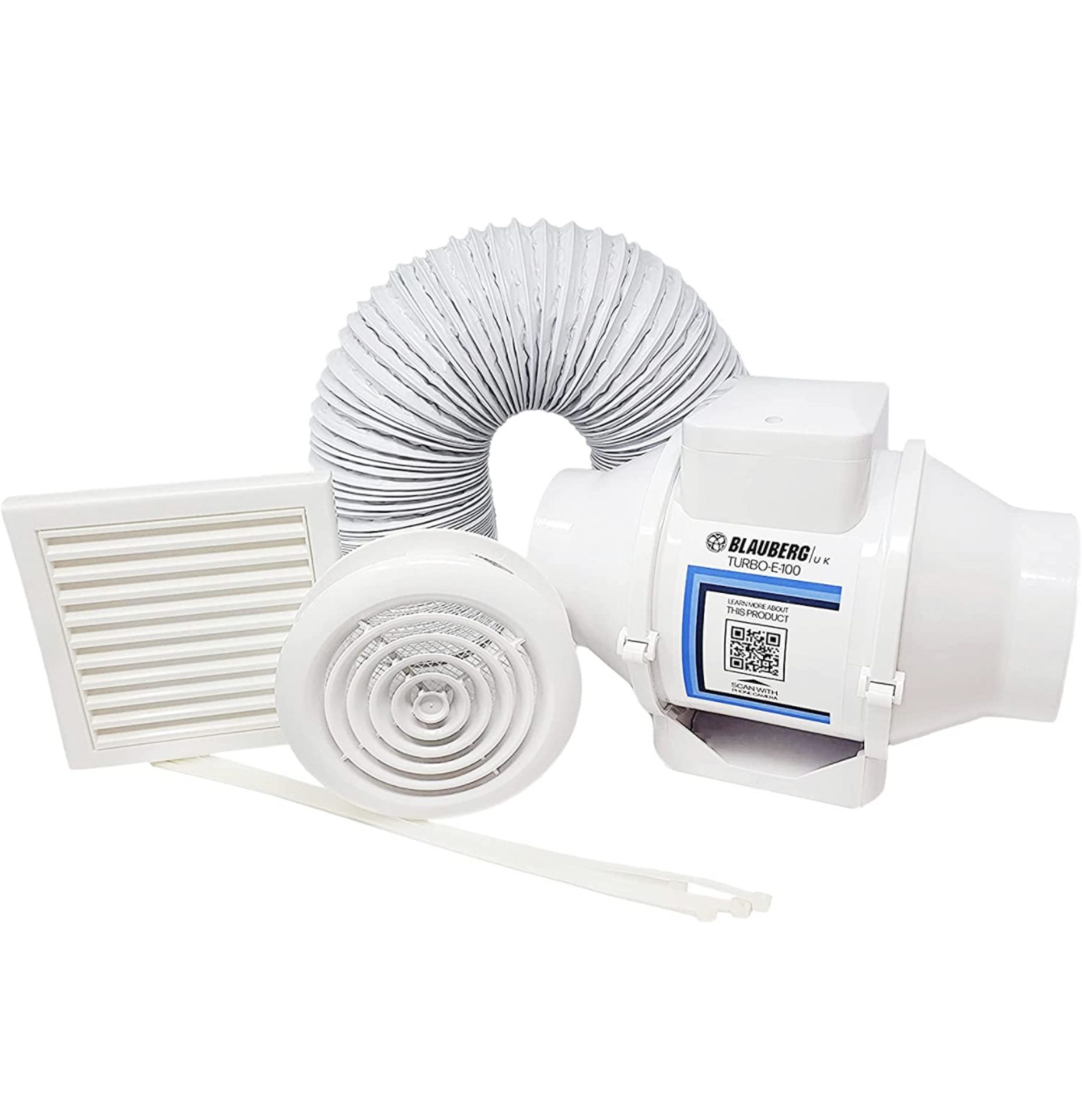 Blauberg Complete Kit High Power Extractor Fan Kit RRP £54.99