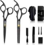 RRP £200 set of 25 x Professional Haircut Scissors Set Barber Kit