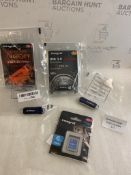 Set of PC Memory Cards SD Cards (for contents/ list, see image)