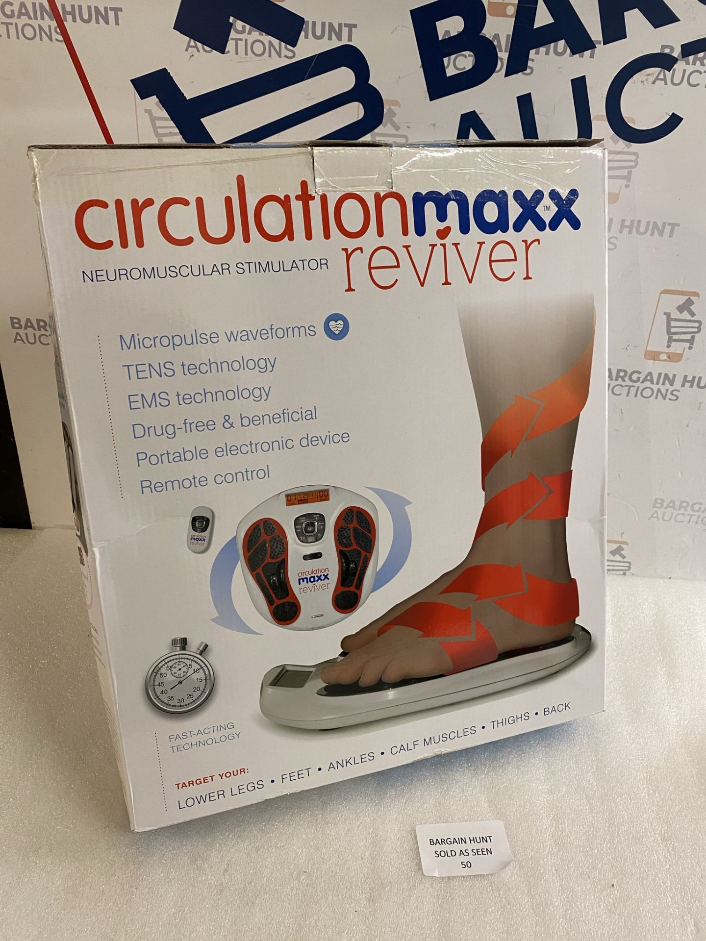 RRP £99.99 Vytaliving Circulation Reviver Foot Massager Circulation Blood Booster