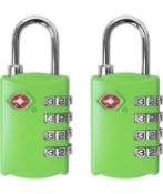 TSA Luggage Locks 4-Digit Combination Steel Padlocks, Set of 10 RRP £70 (5packs of 2)