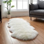 HLZDH Faux Fur Soft Fluffy Sheepskin Area Rug 60 x 160 cm