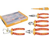 INGCO 5pcs 1000V VDE Insulated Plier Set Combination Pliers RRP £31.99