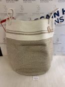 YOUDENOVA Cotton Rop Woven Storage Basket Laundry Hamper