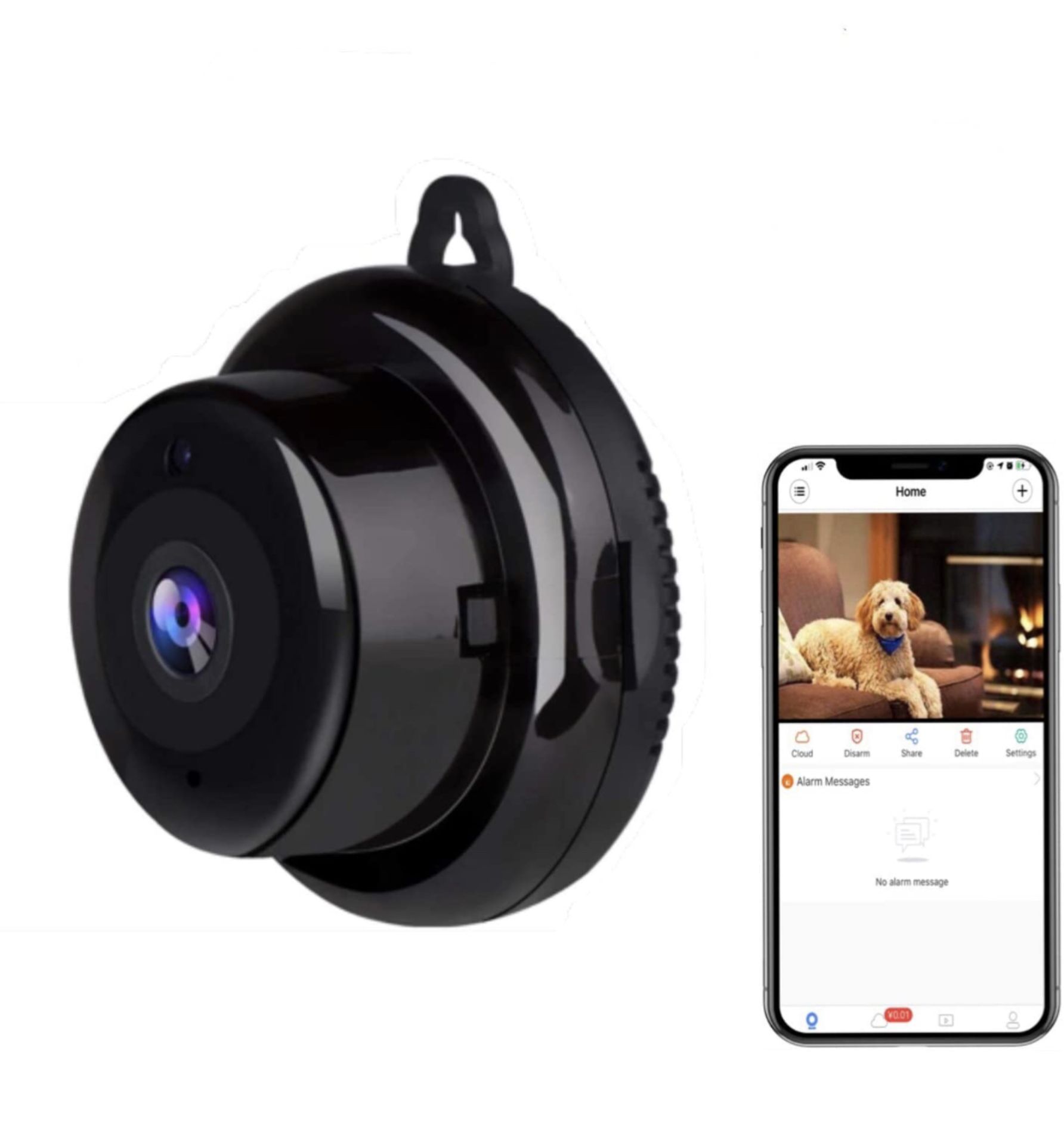 Wi-Fi Spy Camera with Two-Way Audio PIR Motion Detection RRP £39.99