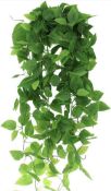 LumenTY 2pcs Faux Plant Hanging Ivy Décor Artifical Plants, Set of 9 Packs RRP £72