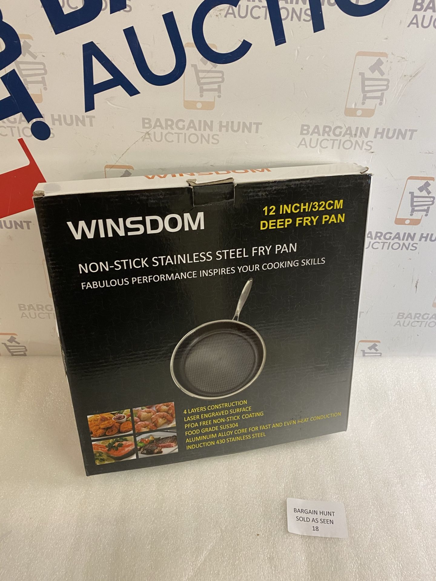 Winsdon Non-Stick Stainless Steel Deep Frying Pan RRP £39.99