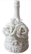 RRP £100 Set of 5 x Novel Ceramic Hand Bell for Events Weddings Lovely Decoration
