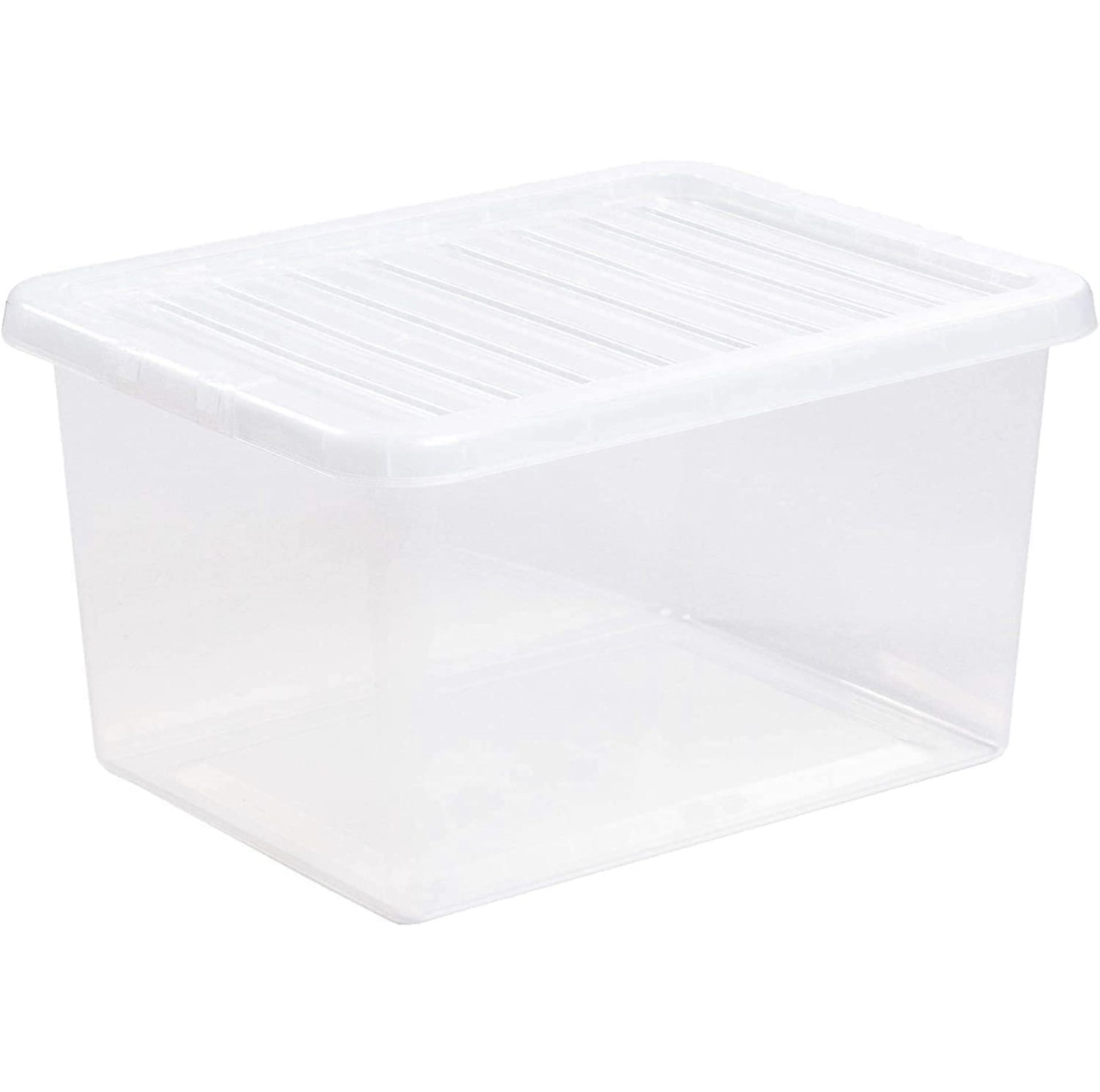 Wham Crystal Clear 11 Litre Storage Boxes with Lids, Set of 5 RRP £35 - Image 2 of 2