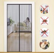 Mycarbon Fly Screen Door Mosquito Door Screen 90 x 210 cm, Set of 2