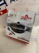 Sonex Die Cast Premium Marble Coated Wok Cooking Pot with Lid