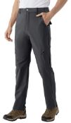 Donhobo Mens Outdoor Hiking Lightweight Trousers, 36 RRP £29.99