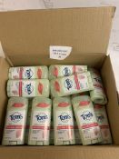 RRP £216 Set of 18 x Tom's of Maine Women's Natural Powder Naturally Dry Antiperspirant