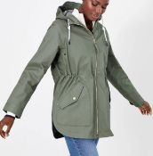 Joules Women's Shoreside Raincoat, 22 UK RRP £89.99