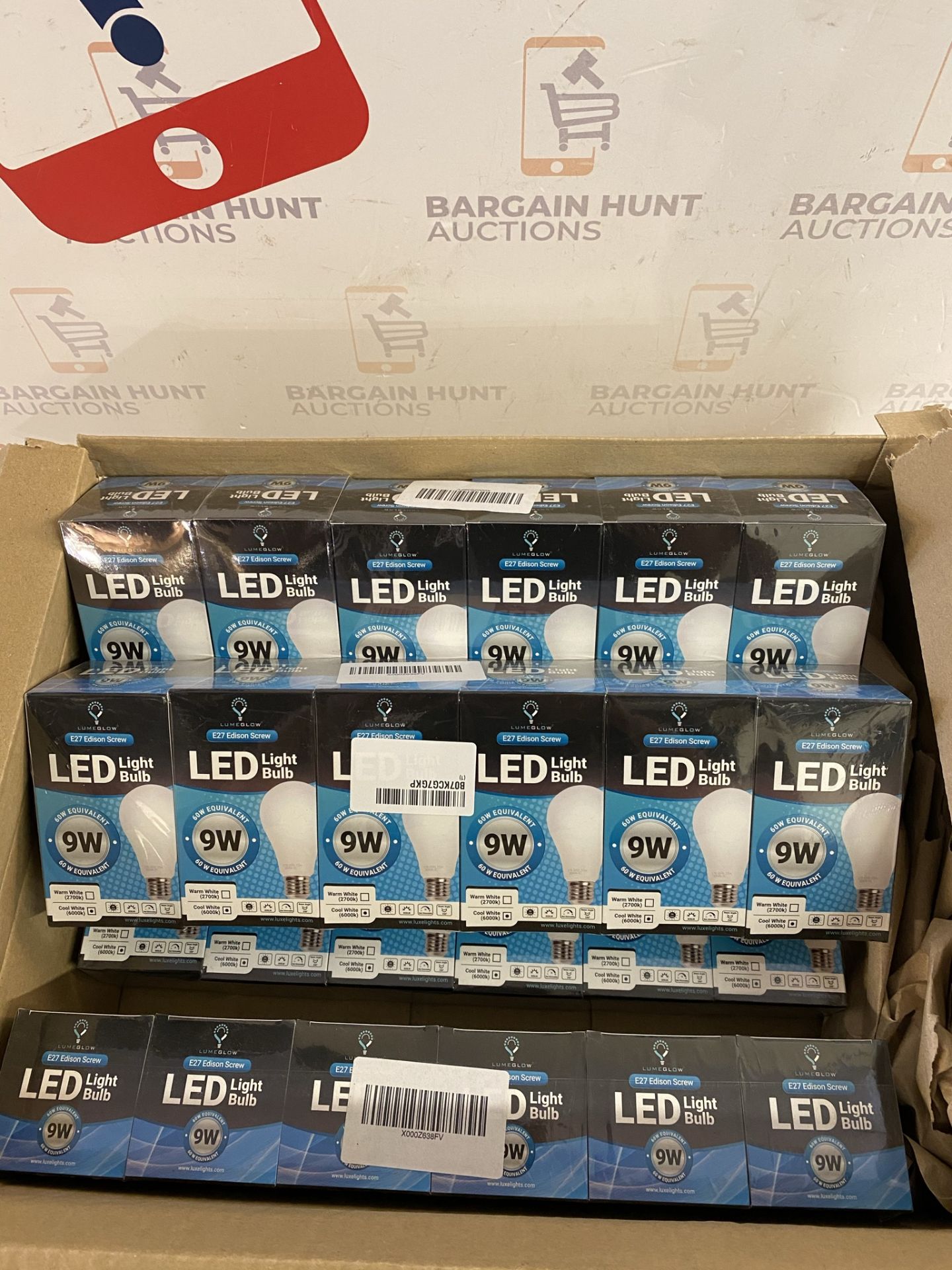 RRP £65 Set of 5 x LumeGlow LED E27 Edison Screw 6-Pack Light Bulbs