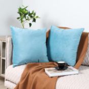 RRP £98 Set of 14 x ESIPOSS 2Pack Velvet Cushion Covers Soft Square Cases with Invisible Zipper