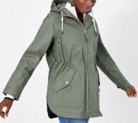 Joules Women's Shoreside Raincoat, 12 UK RRP £89.99