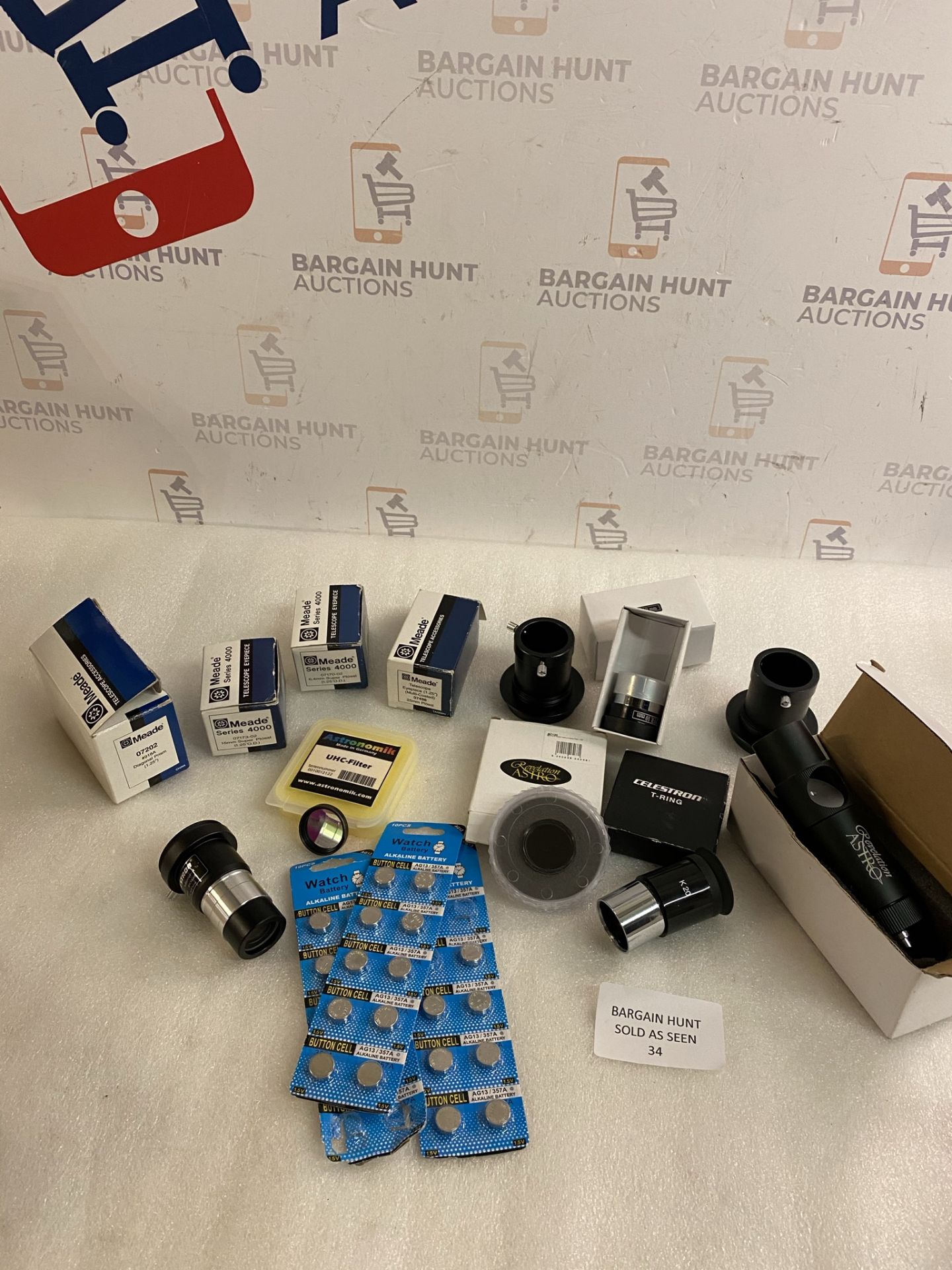 Collection of Telescope Lenses and Accessories