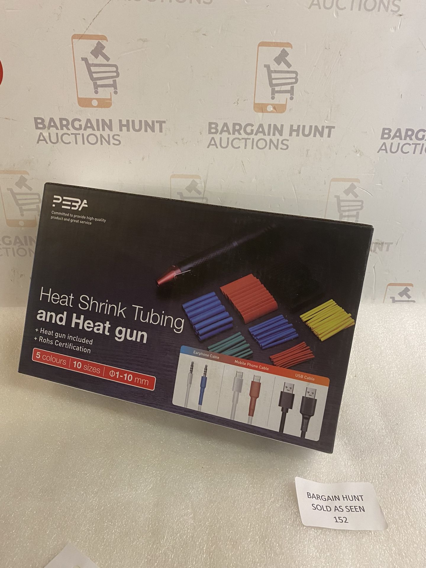 Peba Heat Shrink Tubing and Heat Gun Kit