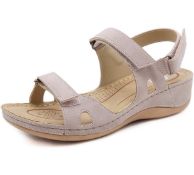 RRP £33.99 Celanda Ladies Open Toe Sandals Faux Leather Sandals, 9 UK