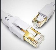 RRP £400 Set of 40 x Ethernet Cable CAT 8, HIGH SPEED 40Gbps 2000MHz SFTP LAN Wire