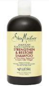 RRP £84 Set of 6 x Shea Moisture Jamaican Black Caster Oil Strengthen Grow Shampoo 384ml