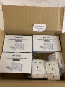 RRP £84 Set of 4 x Dewenwils Remote Control Plug Sockets 3-Pack