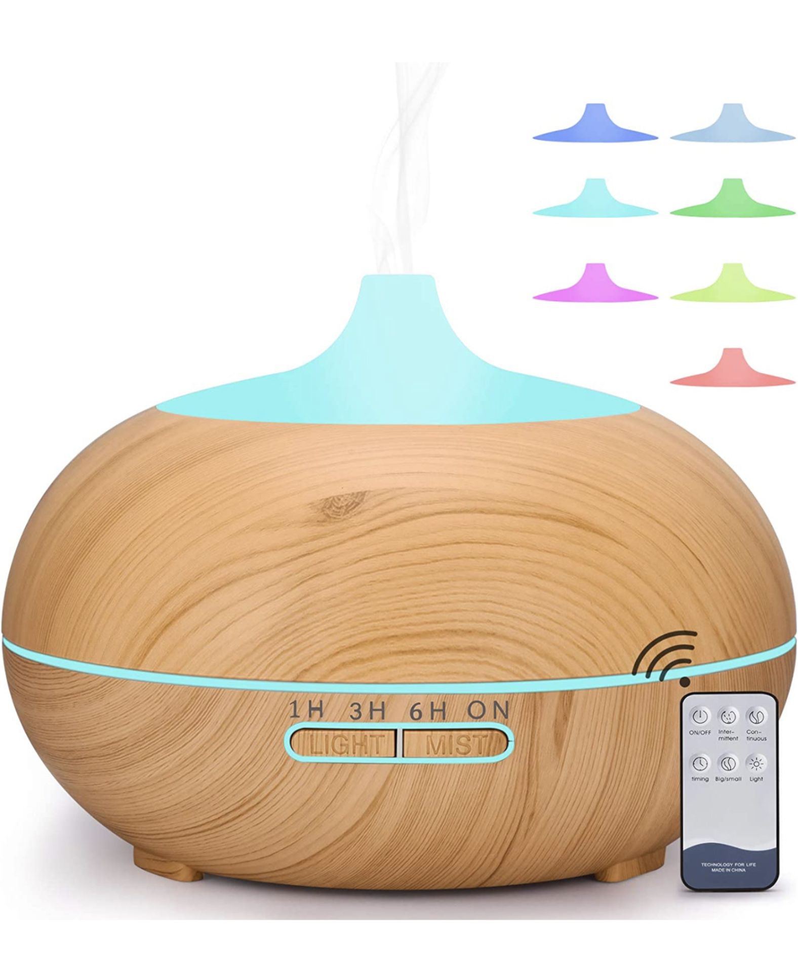 Aromatherapy Essential Oil Diffuser with Remote Control, Set of 3 RRP £60