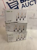 RRP £48 Set of 3 x 6-Pack Lepro E27 Screw Bulb, 60W Vintage Light Bulbs