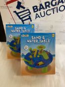 Kids Sand and Water Table Playsets, Set of 2