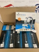 RRP £105 Set of 7 x PowerDof Faucet Water Filter System with 2 Separate Filter Cartridges