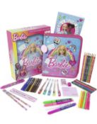 Barbie Colour Your Own Pencil Case Set