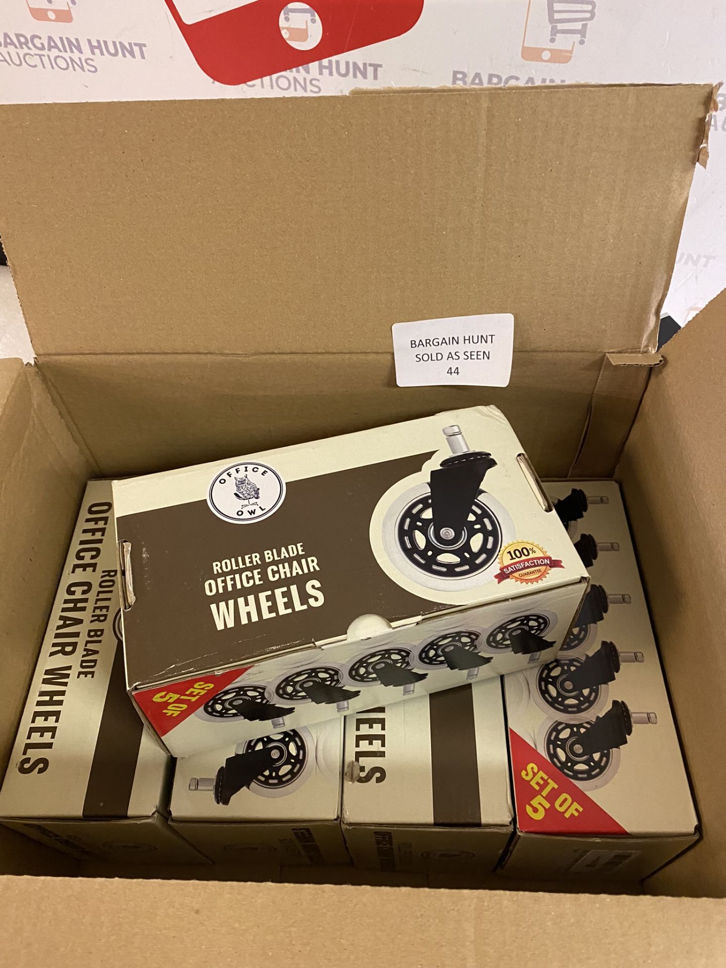 Office Owl Desk Chair 5Wheels, Set of 5 Packs RRP £100