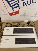 RRP £120 Set of 3 x Seenda Backlit Wireless Keyboards & 1x Wireless Keyboard Mouse Combo