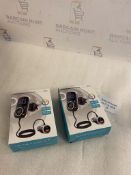 Oria Bluetooth FM Transmitter, Set of 2 RRP £40