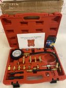 Engine Oil Pressure Testers: 0-140 PSI Car Auto Transmission Compression Gauge Kit