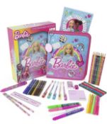 Barbie Colour Your Own Pencil Case Set