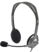 Logitech H110 Wired Headset, Set of 2