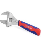 Workpro Wide Mouth Adjustable Wrench Pipe Wrench, Set of 2