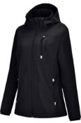 Reyshionwa Women's Softshell Waterproof Jacket, XL RRP £79.99