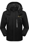 RRP £67.99 Gemyse Men's Mountain Waterproof Ski Jacket Waterproof Coat, M