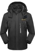 RRP £67.99 Gemyse Men's Mountain Waterproof Ski Jacket Waterproof Coat, XL