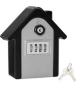 Waccet Lock Box Outdoor Wall Mounted Key Safe RRP £23.99