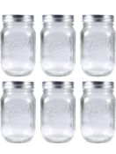 Britten & James Mason Glass Jars, 6-Pack