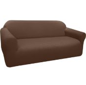 Granbest Thick Stretch Jacquard Sofa Cover (4 seater, coffee) RRP £46.99