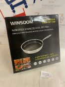 Winsdon Non-Stick Stainless Steel Deep Fry Pan RRP £39.99