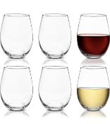 Belle Vous Stemless 6-Pack Glasses RRP £22.99