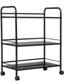 Home-Bi 3-Tier Kitchen Storage Trolley Rolling Utility Cart RRP £49.99