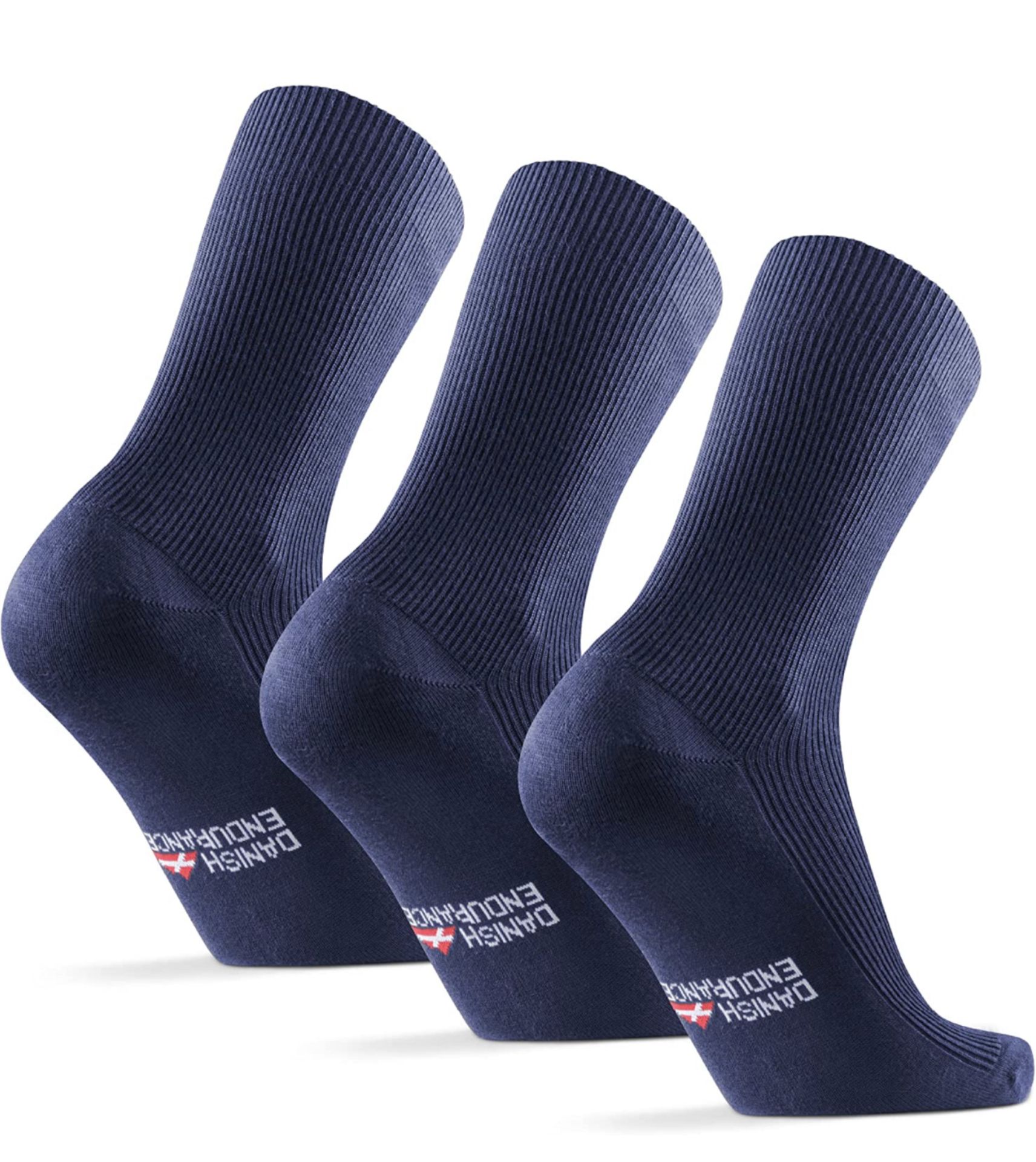 Danish Endurance 3-Pack Soft Top Bamboo Socks, Size 3-5 RRP £18.99