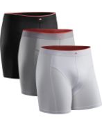 RRP £24.99 Danish Endurance 3-Pack Bamboo Trunks for Men, XXL